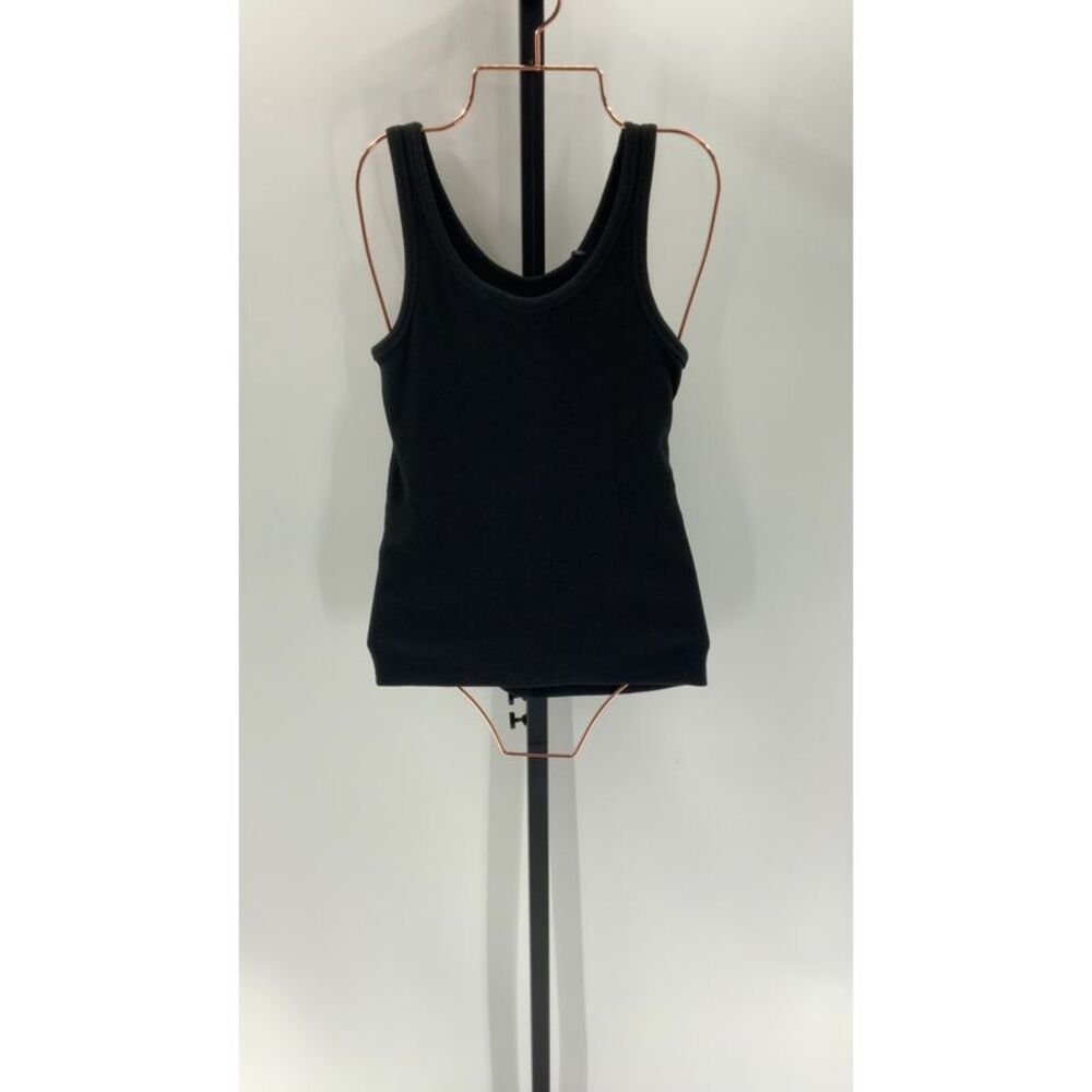 Quince Black Ribbed Scoop Tank